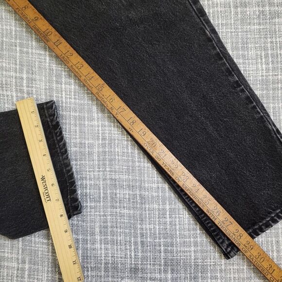 VTG Levi's 505 Jeans Orange Tab Regular Straight Faded Black Men's 38x30 SEE PIC - Picture 6 of 12